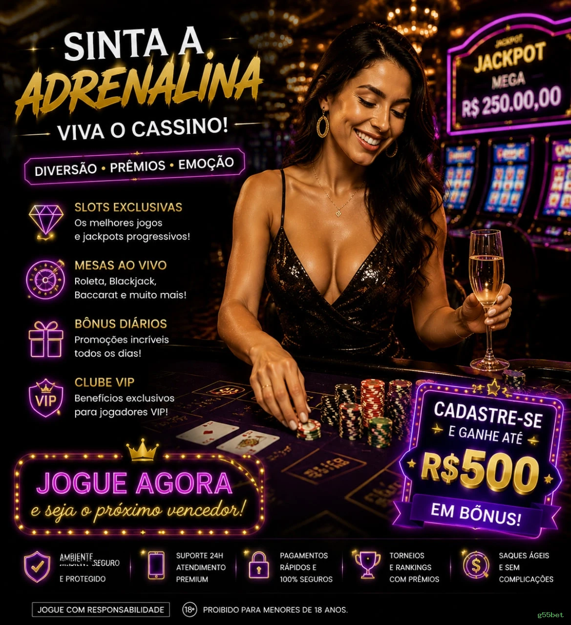 Programa VIP exclusivo da g55bet